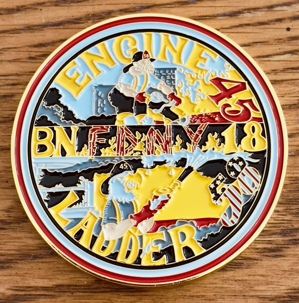FDNY E45/L58/B18  coin collectible - Main Image 2