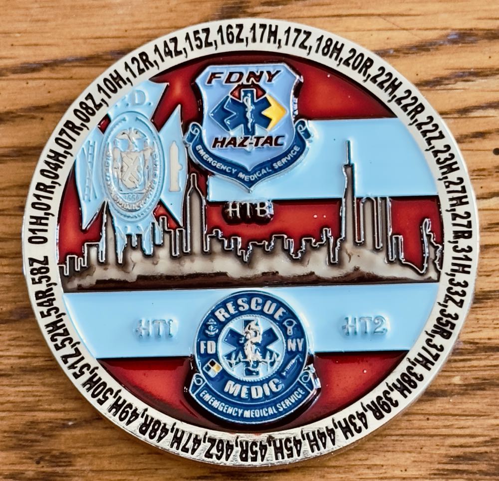 FDNY HAZ TAC Battalion   coin collectible - Main Image 2