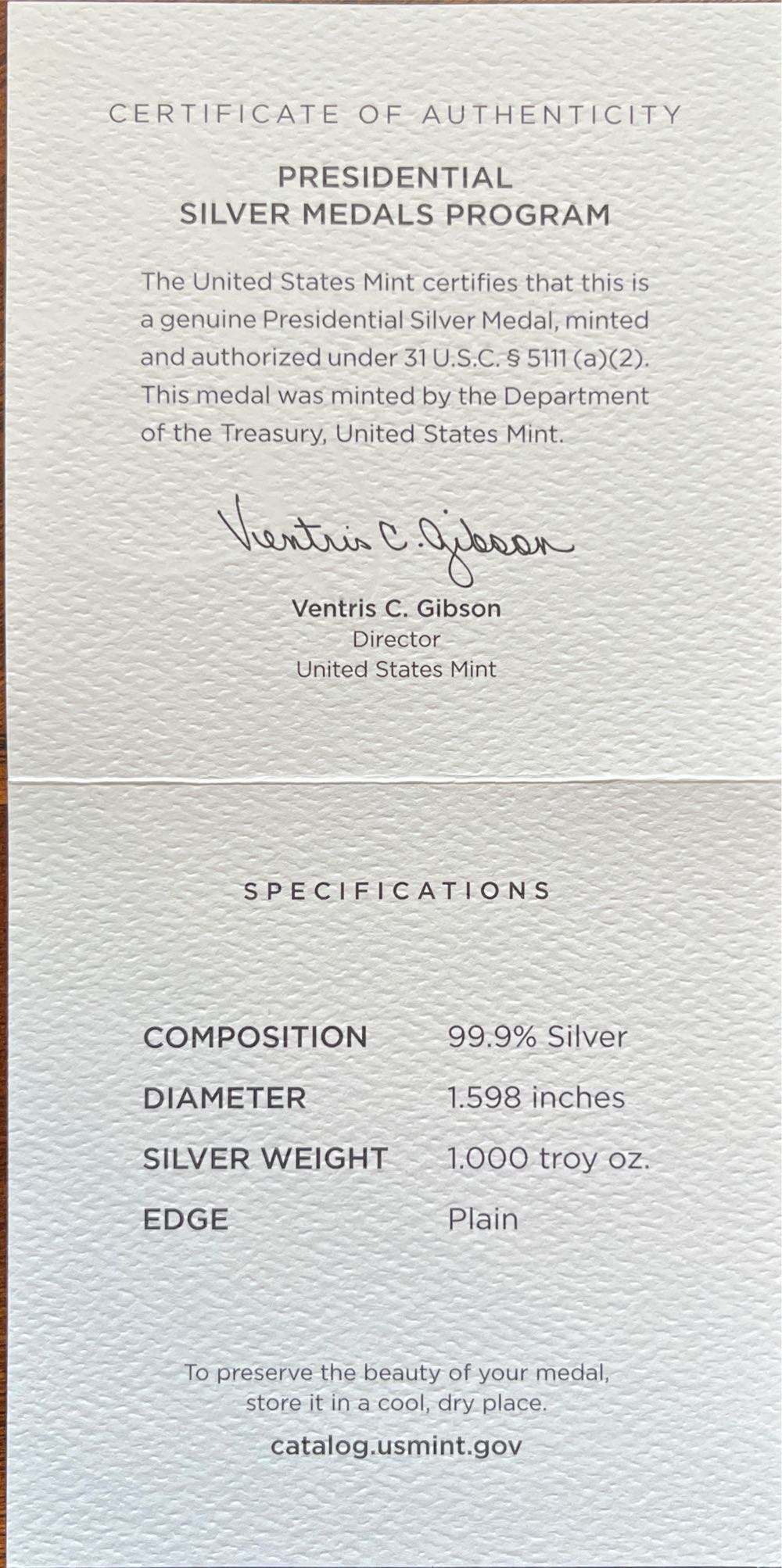 S822 Presidential Silver Medal Cleveland  coin collectible [Barcode 704786560870] - Main Image 4