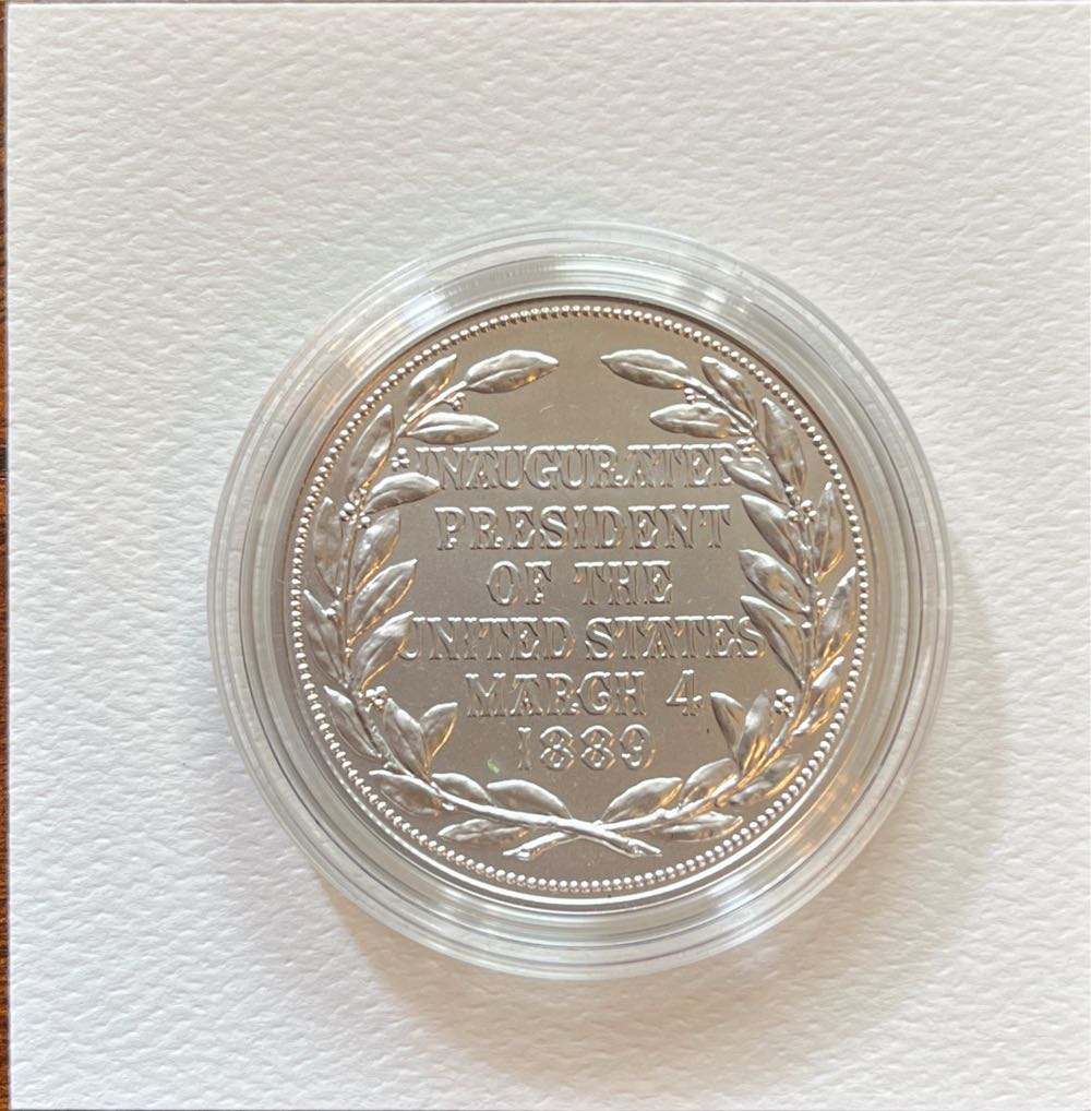 Presidential Silver Medal Harrison  coin collectible [Barcode 704786451345] - Main Image 2