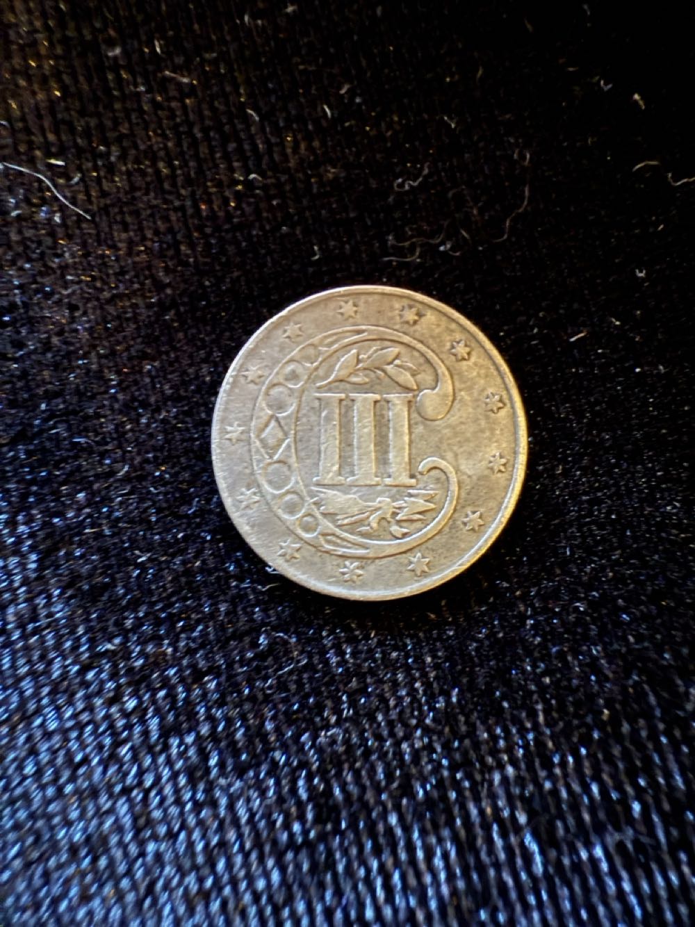 1860 3 Cent Silver  coin collectible - Main Image 2