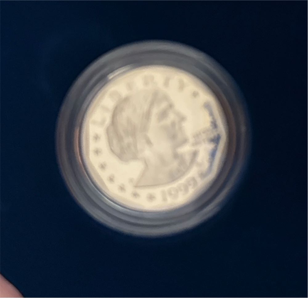 1999 Susan B Anthony Proof Dollar coin  coin collectible - Main Image 4