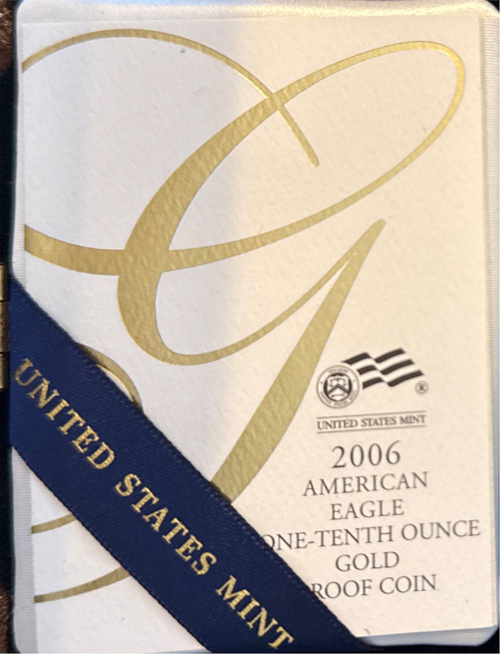 2006 American Eagle 1/10 Ounce Proof Gold Bullion Coin  coin collectible [Barcode 704785052512] - Main Image 3