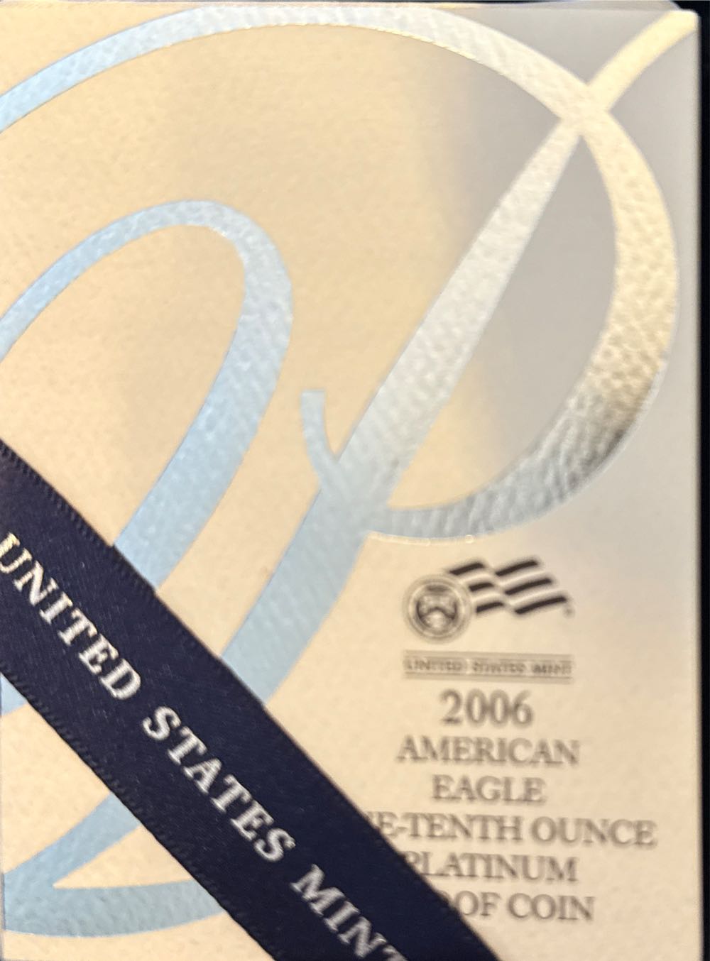 2006 American 1/10 Ounce Proof Platinum Bullion Coin  coin collectible [Barcode 704785052550] - Main Image 2