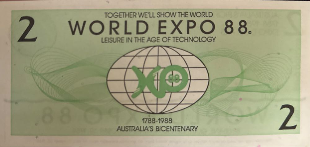 World Expo 88 $2  coin collectible - Main Image 2