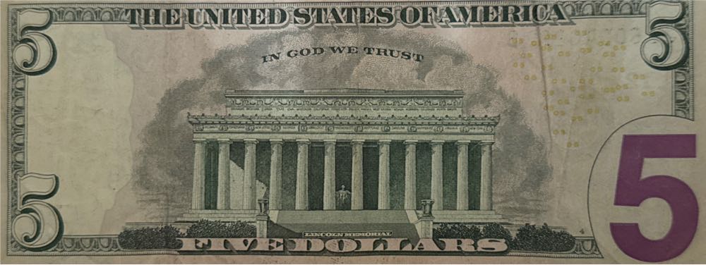 USA $5 Note  coin collectible - Main Image 2