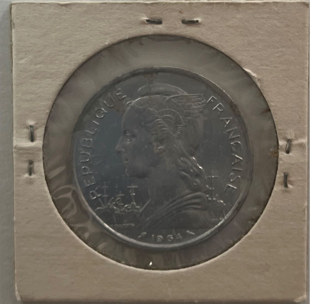 Comoros 1964 Autonomous State of France 5 francs aluminium 31.1mm   coin collectible - Main Image 2