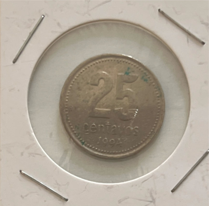 1994 Argentina 25 Centavos Coin   coin collectible - Main Image 2