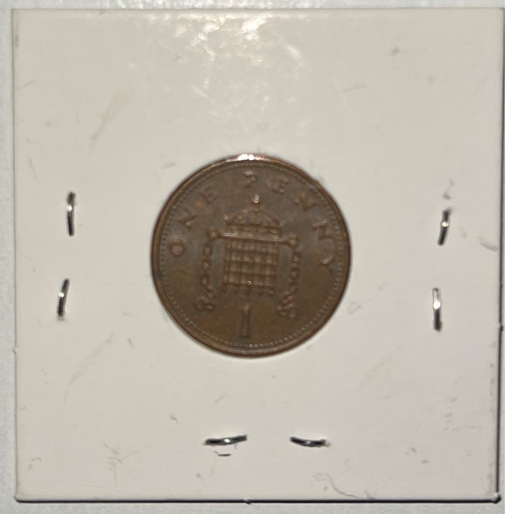 1988 QUEEN ELIZABETH 11 1 PENNY COIN Circulated  coin collectible - Main Image 2