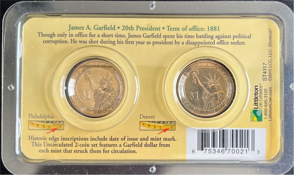 2011 Presidential Dollars  coin collectible - Main Image 2