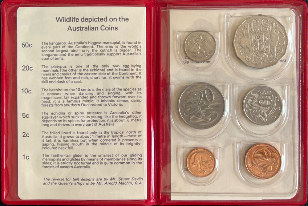 1979 Royal Australian Mint / 6 Coin Mint Set  coin collectible - Main Image 2
