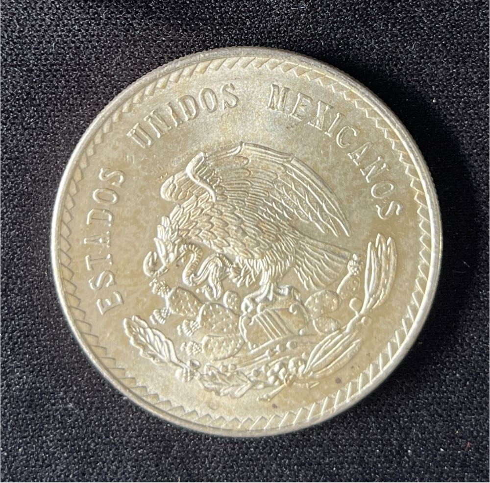 1948 Mexico Cinco Pesos Cuauhtemoc Chief   coin collectible - Main Image 2