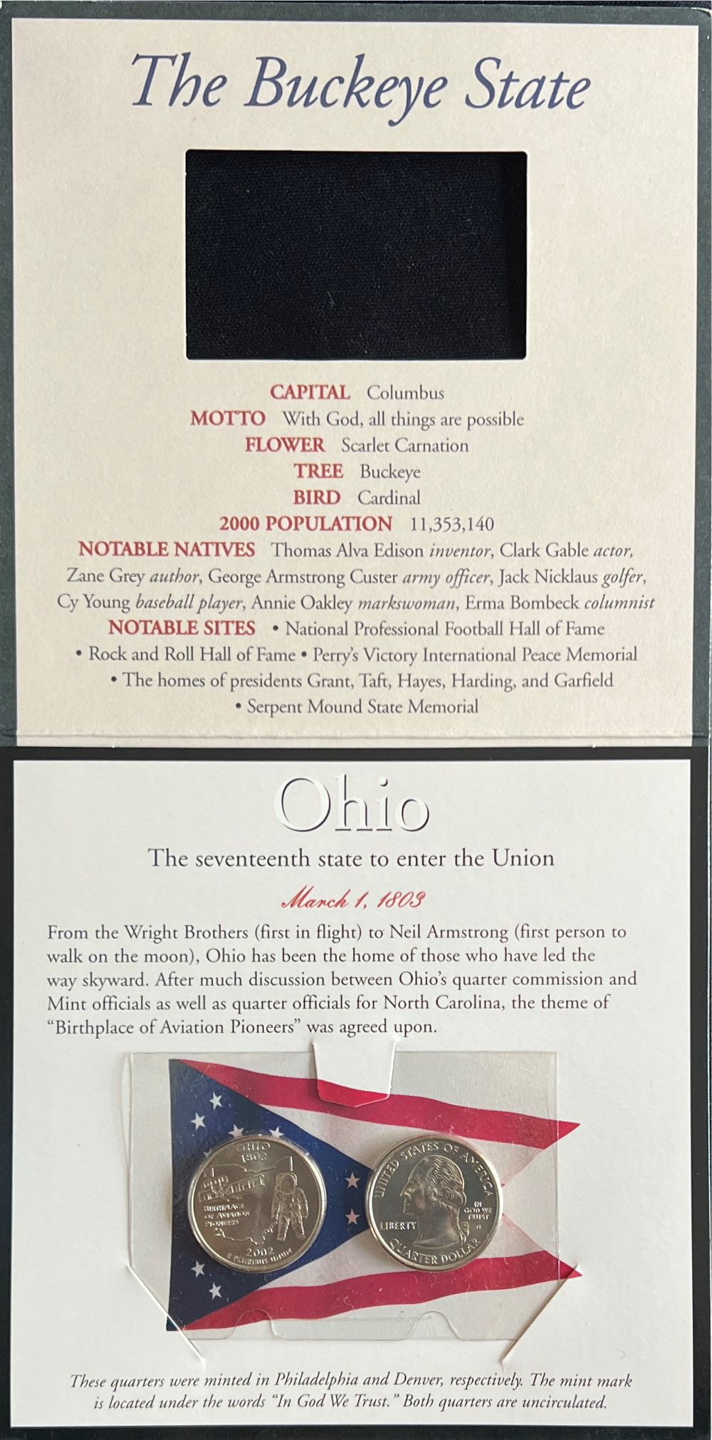 2002 US Minted Quarter Dollar  coin collectible - Main Image 3