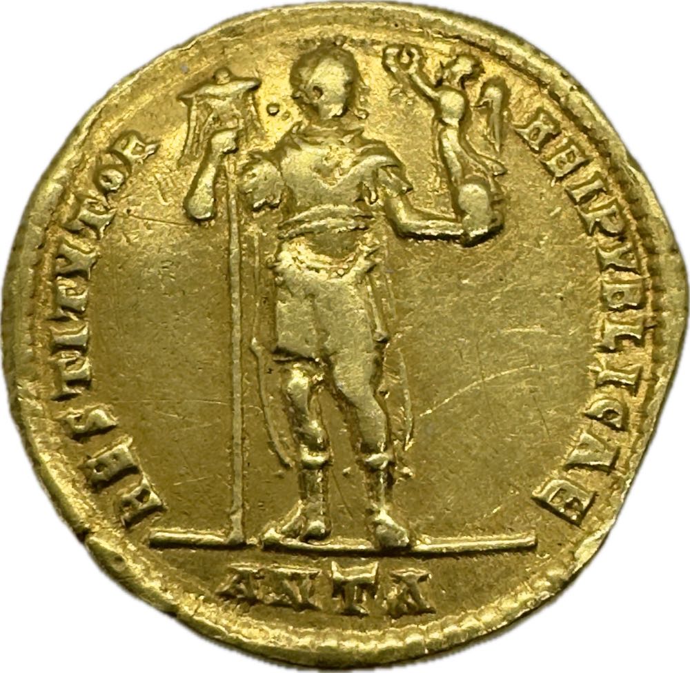 Valentinian I, 364-375. Solidus (Gold, 21 mm, 4.24 g, 5 h), Antiochia, end of 366-367.   coin collectible - Main Image 2