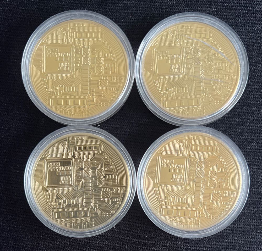 Authentic Bitcoin Virtual Currency Metal Coin  coin collectible - Main Image 2