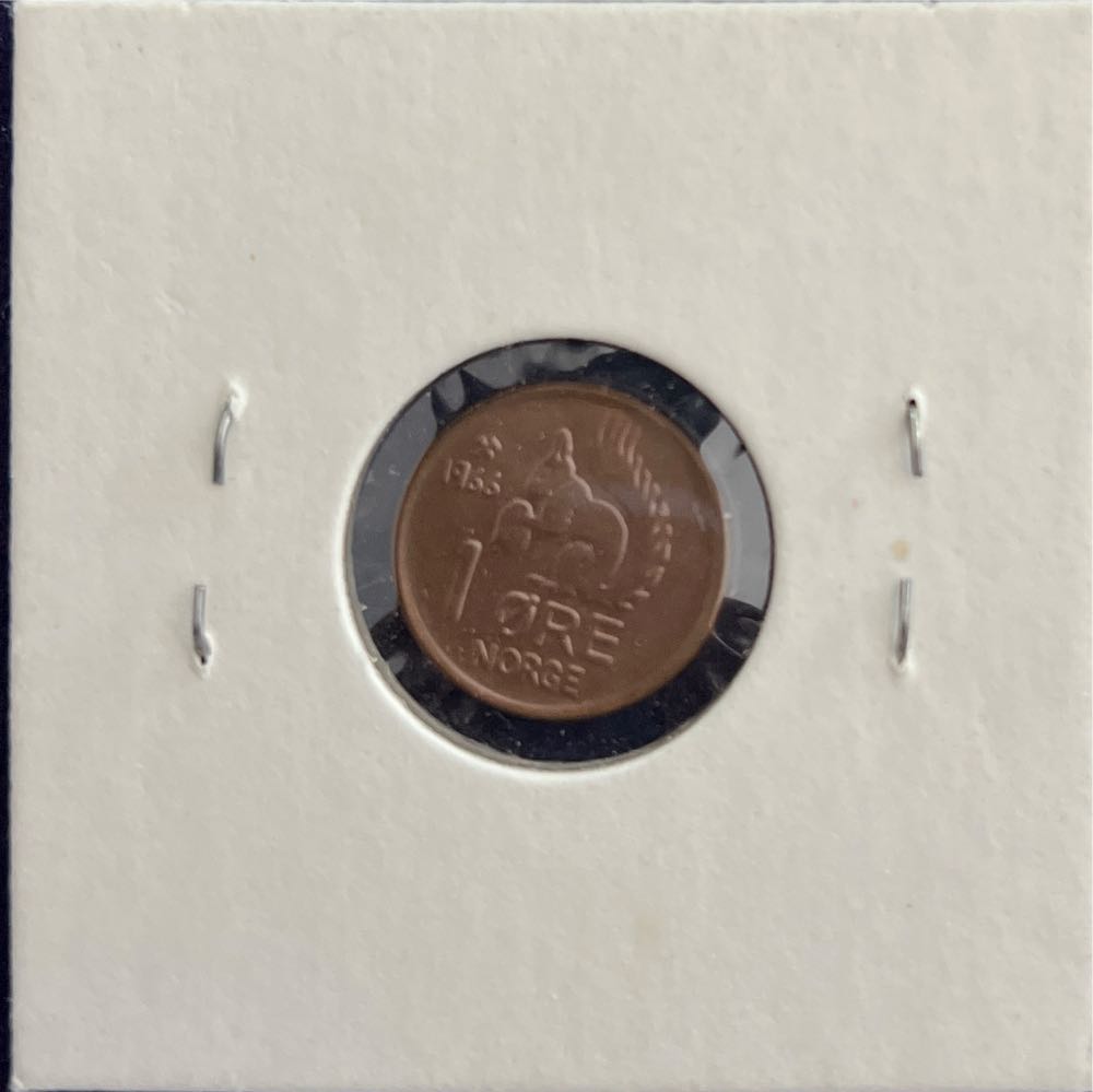 1966 Norway 1 Ore   coin collectible - Main Image 2
