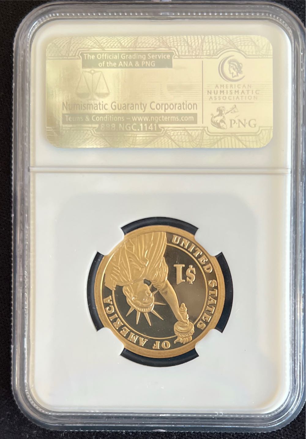 2009-S - James K. Polk One Dollar - NGC PF 69 ULTRA CAMEO  coin collectible - Main Image 2