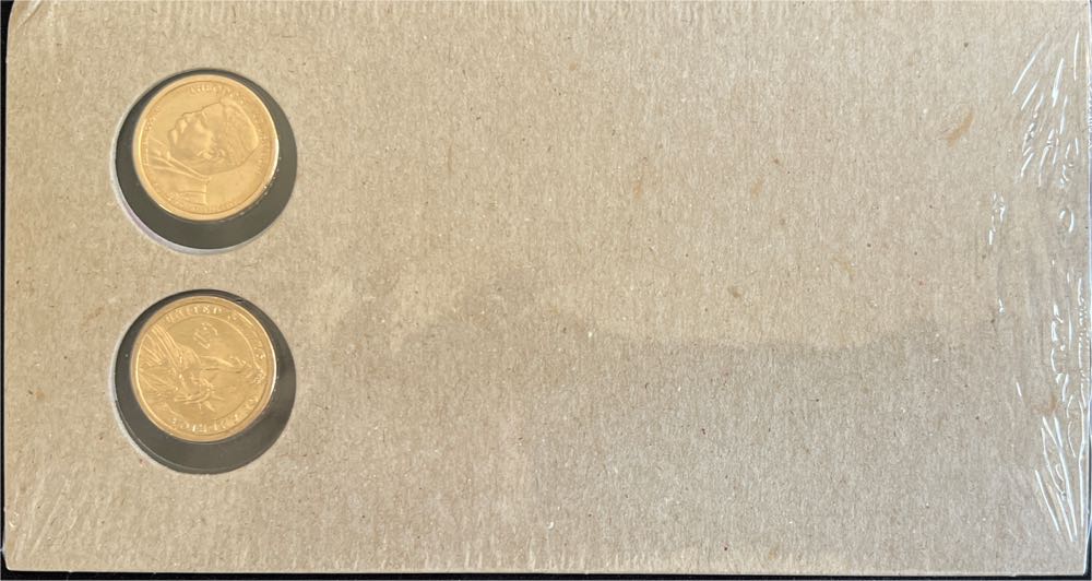 2014 34TH Dwight D. Eisenhower Presidential Dollar P & D 2 coins Set First Day OGP  coin collectible - Main Image 2