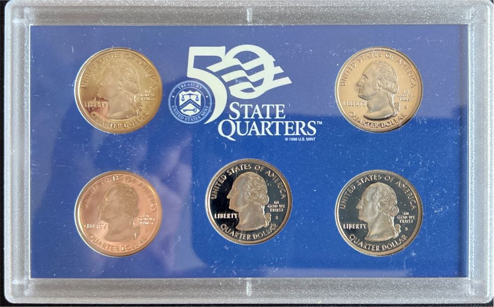 1999 S Proof State Quarter Set Gem 5 Coins CN-Clad US Mint  coin collectible - Main Image 3