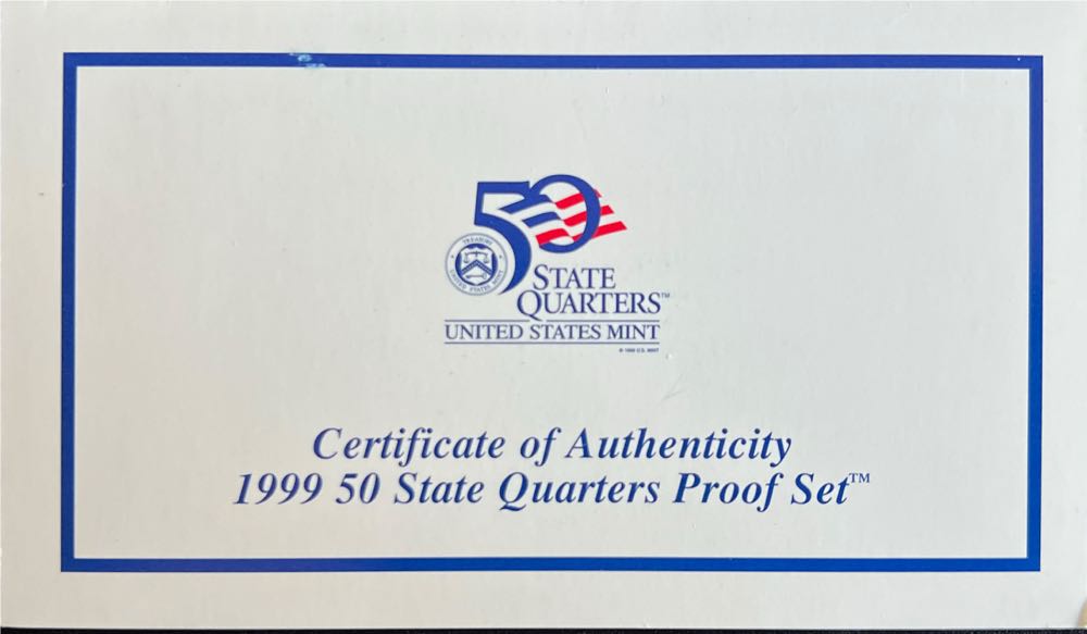 1999 S Proof State Quarter Set Gem 5 Coins CN-Clad US Mint  coin collectible - Main Image 4