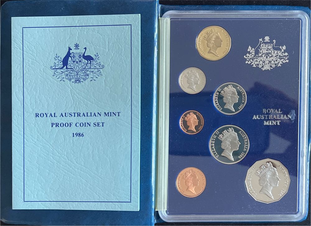 1986 ROYAL AUSTRALIAN MINT SET with COA  coin collectible - Main Image 3