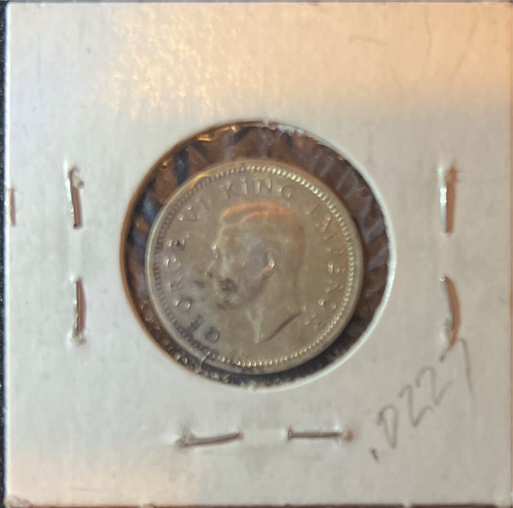 1940 New Zealand 3 Pence Silver  coin collectible - Main Image 2