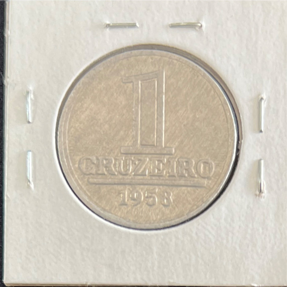 1958 Brazil Coin 1 Cruzeiros   coin collectible - Main Image 2
