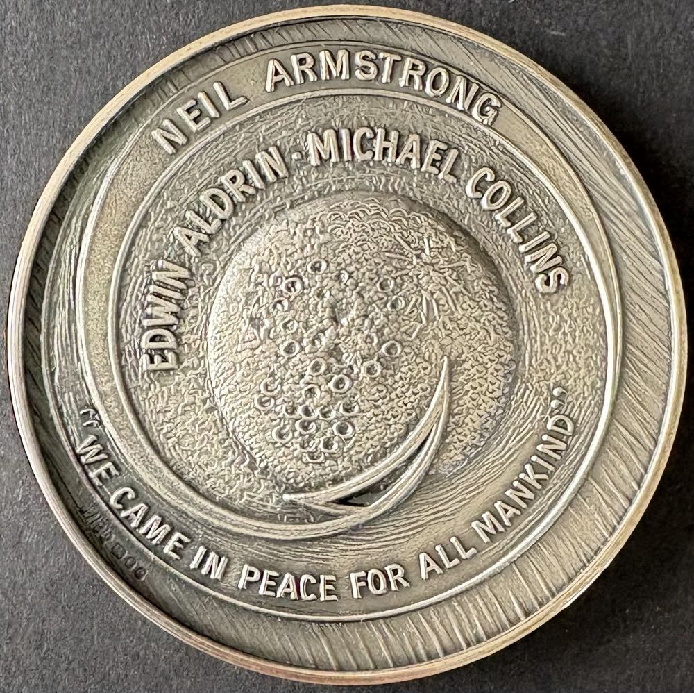 1969 Apollo 11 Medallion  coin collectible - Main Image 2