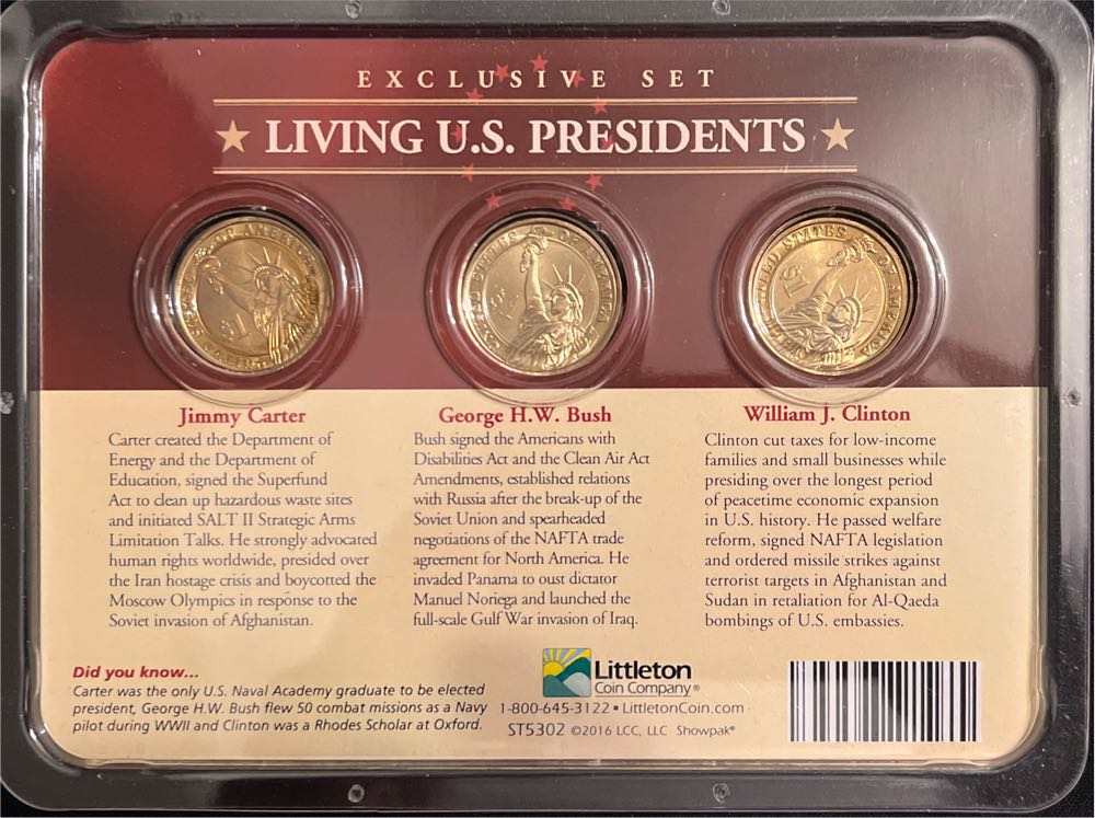 2016 Exclusive Living US Presidents Set  coin collectible - Main Image 2