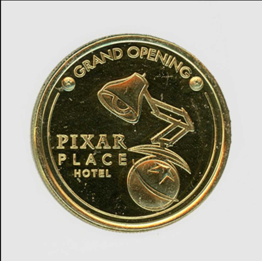 Disneyland Pixar Place Hotel Coin Medallion Russell & Dug UP Movie   coin collectible - Main Image 2