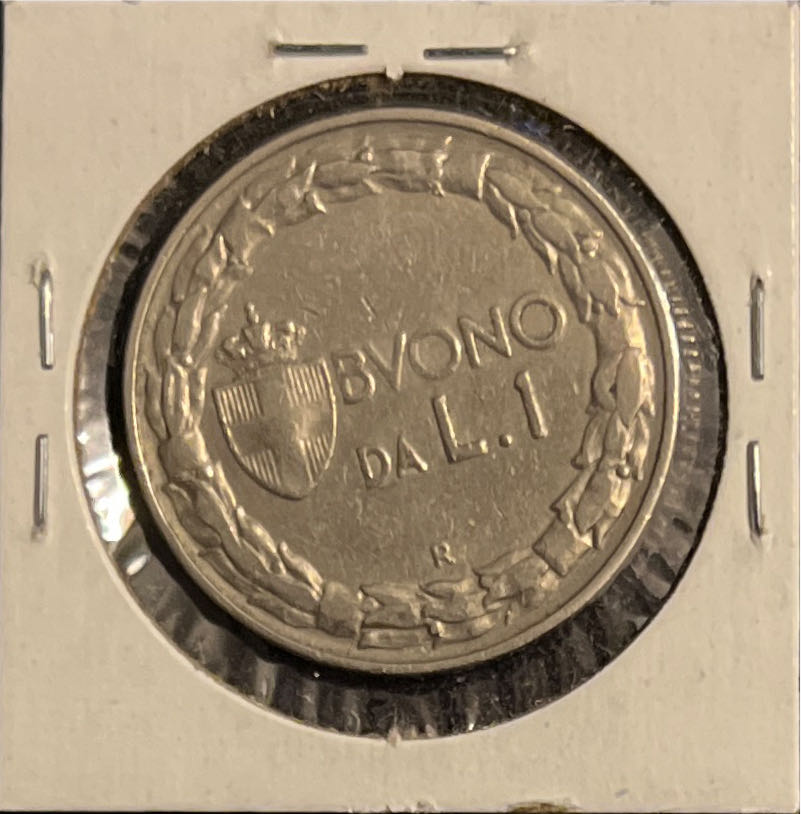 1924 Italy Lira 1 Vittorio Emanuele III KM# 62  coin collectible - Main Image 2