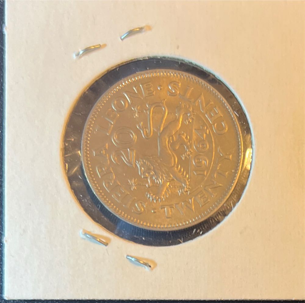 1964 Sierra Leone 20 Cents  coin collectible - Main Image 2