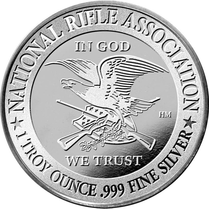 2025 - 1 oz NRA Silver Round  coin collectible - Main Image 2