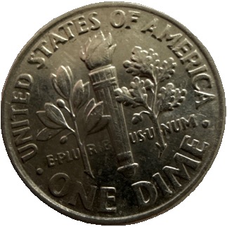 1920 Mexico 10 Centavos Coin, Key Date,  Coat of Arms, Wreath