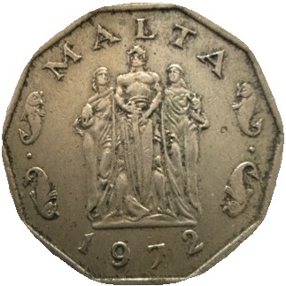 1964 French Reunion 1 Franc Aluminum 