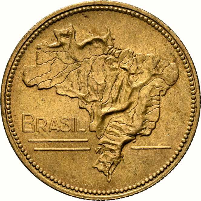 Brazil 5 Cruzeiros 1942  coin collectible - Main Image 2