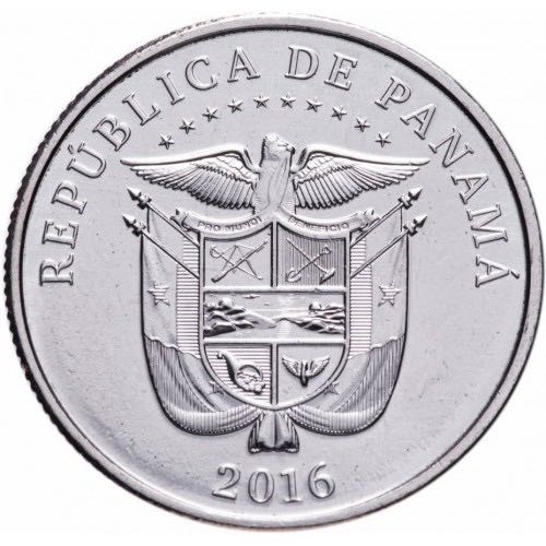 Quarter balboa 2016 Panama Canal Blue Ship  coin collectible - Main Image 2