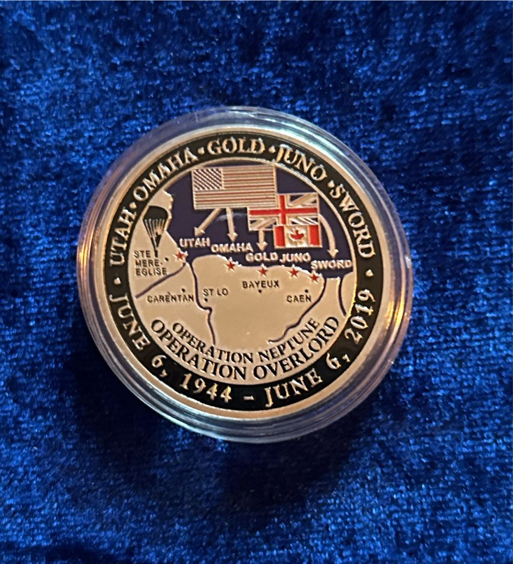 75 Anniversery D-day Normandy France  coin collectible - Main Image 2