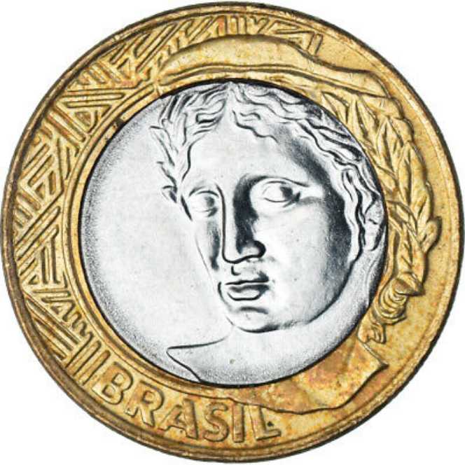 Brazil (2008) - 1 Real [R$]  coin collectible - Main Image 2
