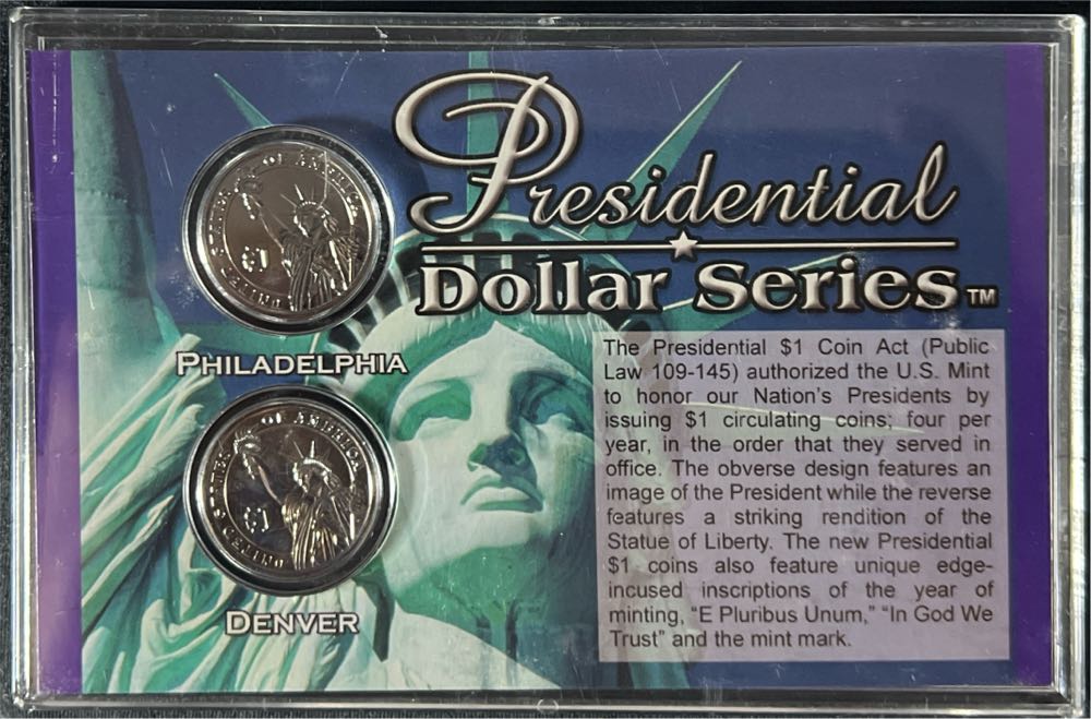 2009 Presidential Dollar Series Platinum Edition William Harrison  coin collectible - Main Image 2
