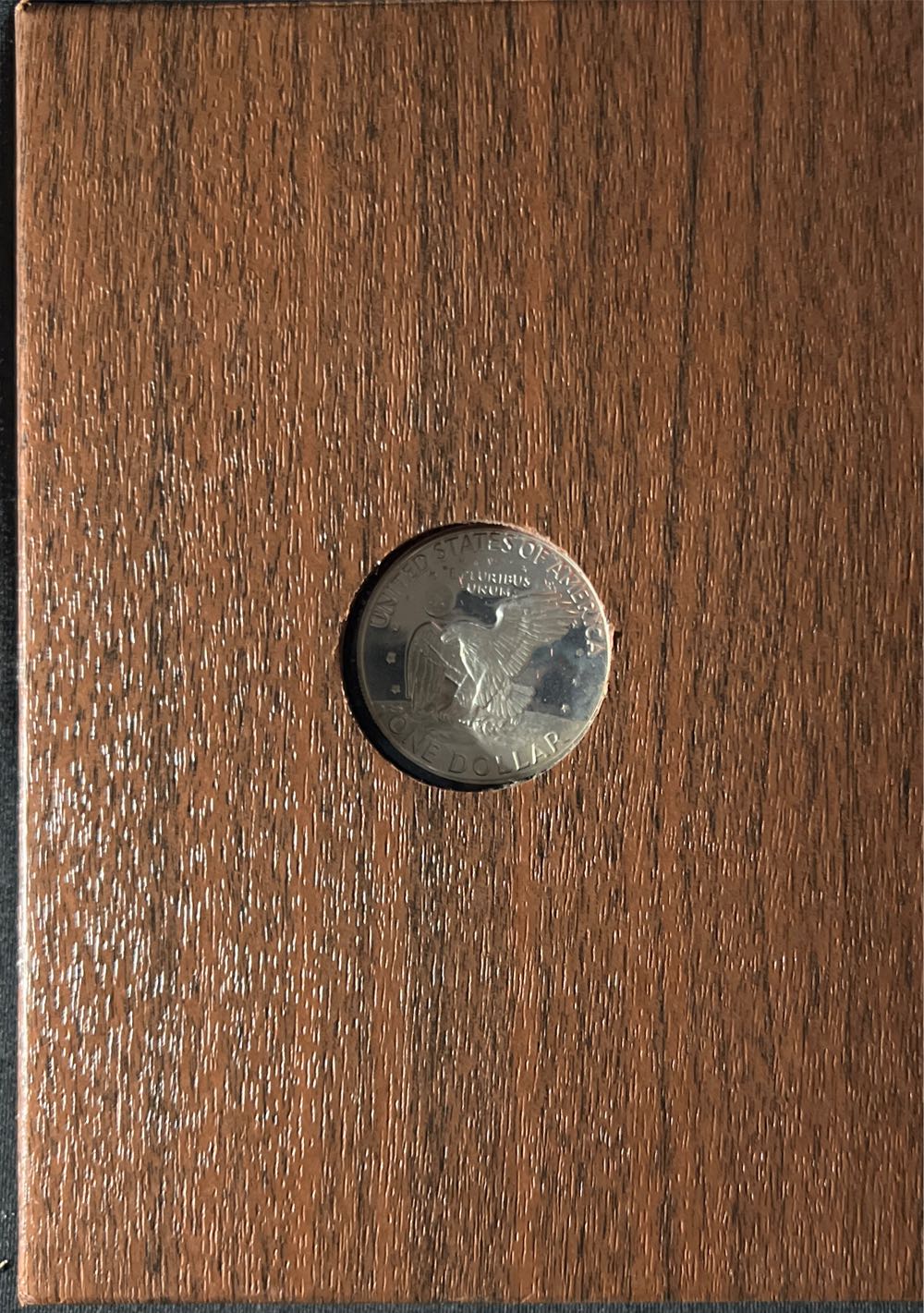 1971 S Eisenhower Proof Brown Box 40% Silver Ike Dollar (OGP)  coin collectible - Main Image 2