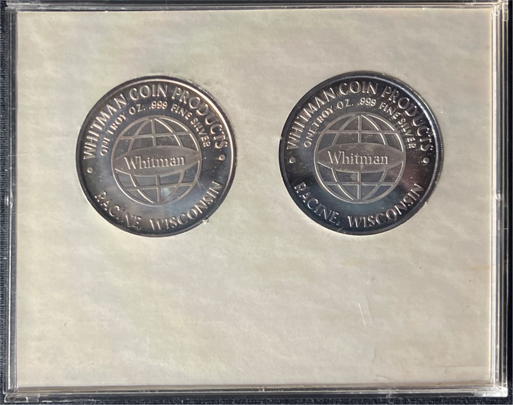 1992 WHITMAN 46TH EDITION RED BOOK BLUE BOOK SILVER MEDALLION l  coin collectible - Main Image 2