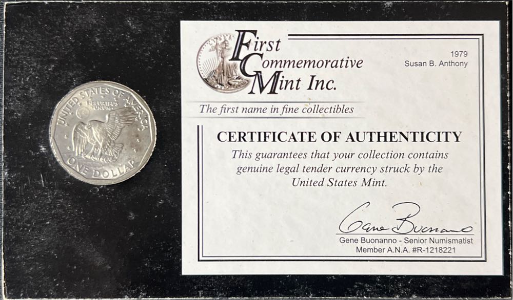 1979 S  Susan B Anthony Dollar First Year Issue  coin collectible - Main Image 2