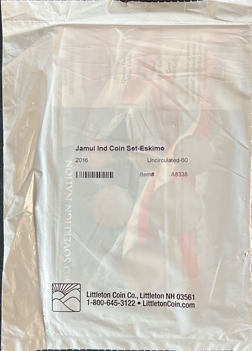 2016 Jamul Native American Eskimo Sovereign Nation Uncirculated Coin Set  coin collectible - Main Image 2