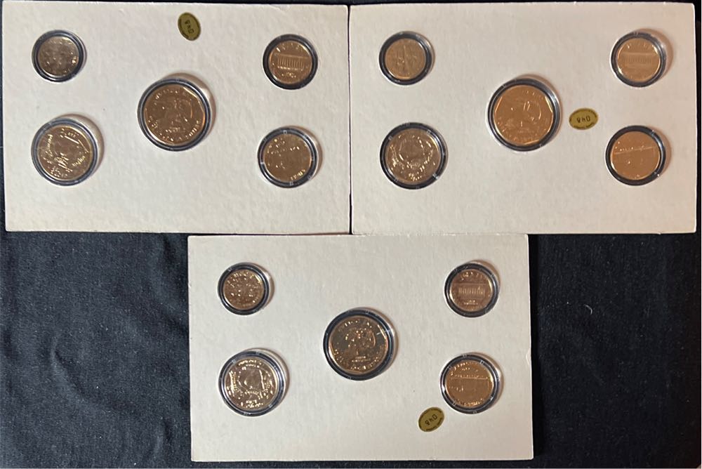 1999 24kt GOLD PLATED U.S. COIN SET MIB UNCIRCULATED  coin collectible - Main Image 2