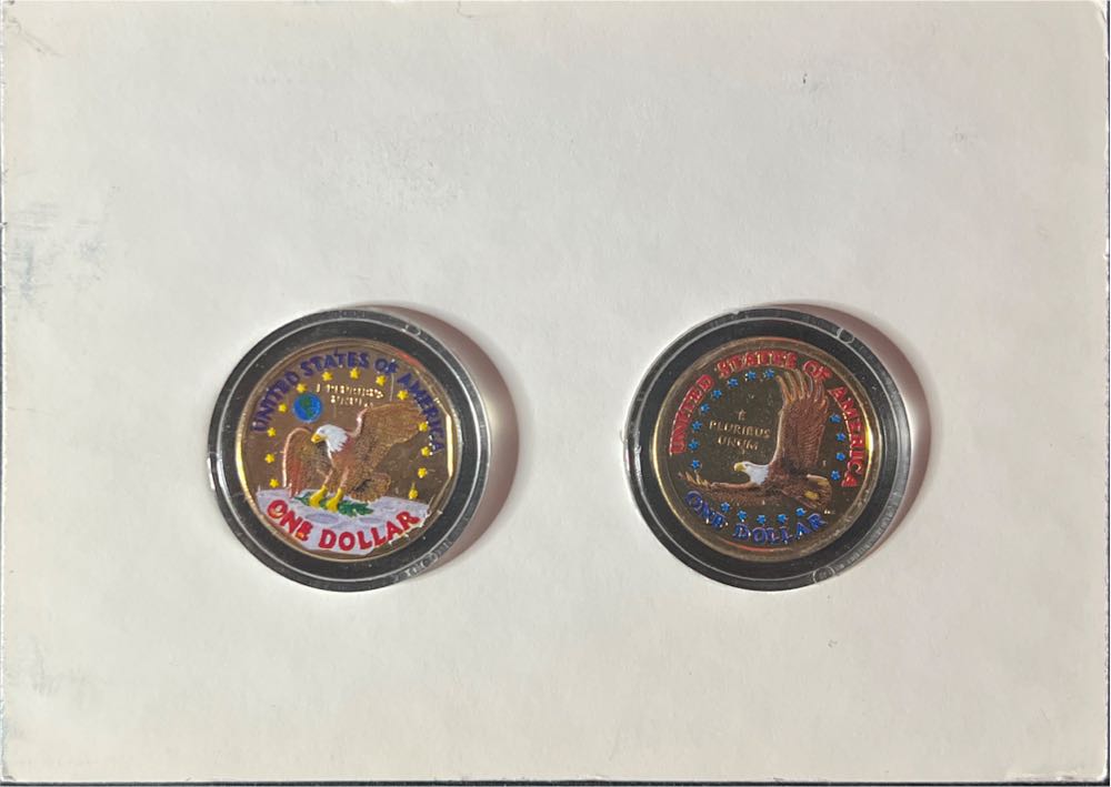 First And Last Dollars Of The Millennium US 1999 Susan B Anthony/2000 Sacagawea  coin collectible - Main Image 2