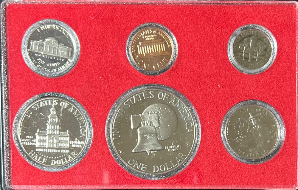 A. 1976 United States Mint Bicentennial Clad Proof Coin Set   coin collectible - Main Image 3