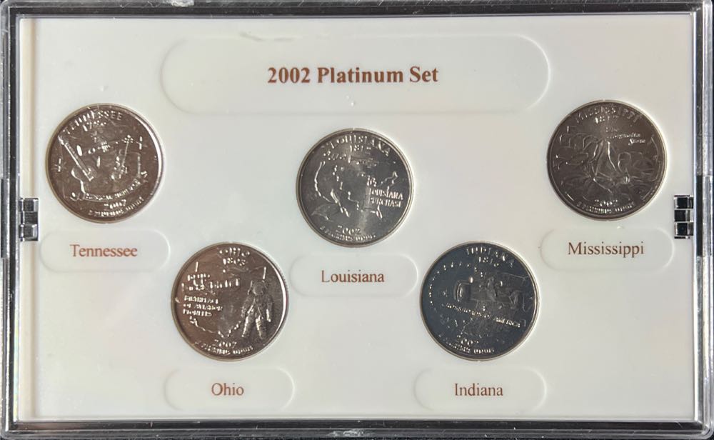 2002 Platinum Mint Edition State Quarter Collection With COA  coin collectible - Main Image 2