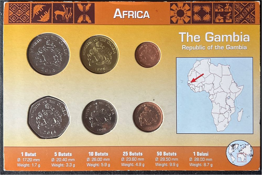 Gambia Coin Set in Custom Holder  coin collectible - Main Image 2