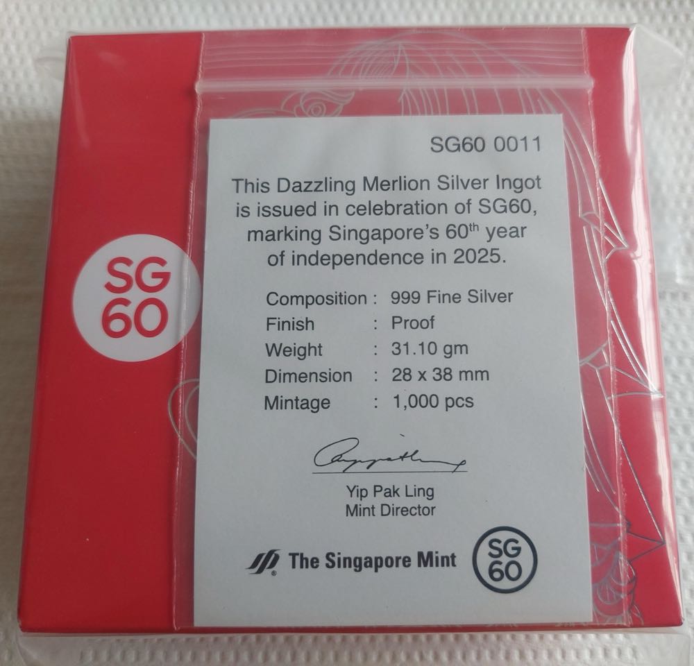 SG60 | Merlion Dazzling  coin collectible - Main Image 4